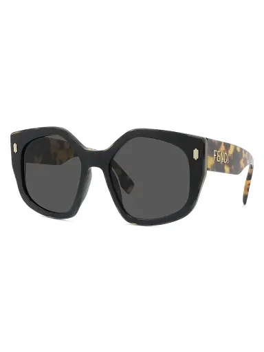 Fendi Women's 55MM Geometric Logo Sunglasses - Black | Thumbnail 2 Fendi Women's 55MM Geometric Logo Sunglasses - Black | Thumbnail 2