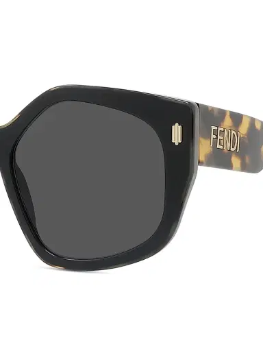 Fendi Women's 55MM Geometric Logo Sunglasses - Black | Thumbnail 3 Fendi Women's 55MM Geometric Logo Sunglasses - Black | Thumbnail 3