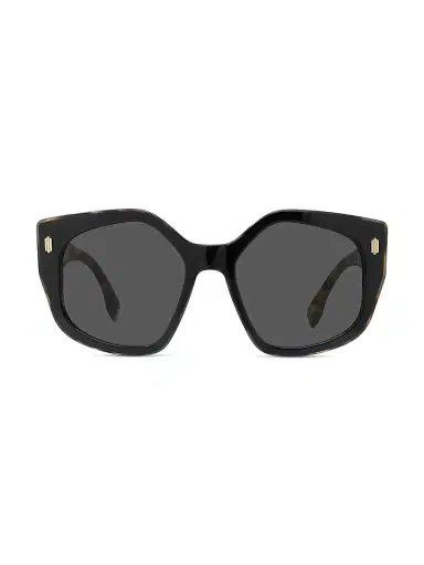 Fendi Women's 55MM Geometric Logo Sunglasses - Black | Thumbnail 1 Fendi Women's 55MM Geometric Logo Sunglasses - Black | Thumbnail 1