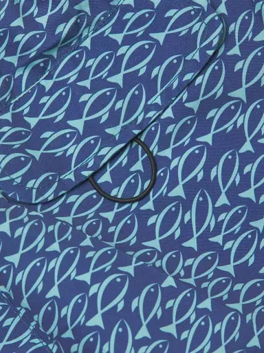 Saks Fifth Avenue Men's COLLECTION Fish Swim Trunks - Navy True Blue | Thumbnail 6 Saks Fifth Avenue Men's COLLECTION Fish Swim Trunks - Navy True Blue | Thumbnail 6