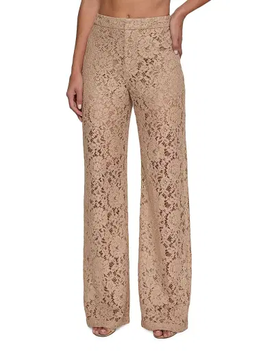L'AGENCE Women's Livvy Lace Trousers - Cappuccino | Thumbnail 3 L'AGENCE Women's Livvy Lace Trousers - Cappuccino | Thumbnail 3