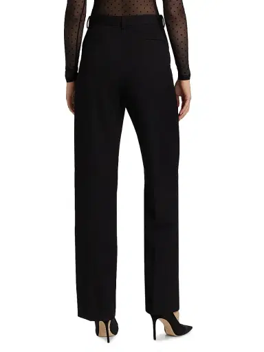 WARDROBE.NYC Women's Wool Straight-Leg Trousers - Black | Thumbnail 5 WARDROBE.NYC Women's Wool Straight-Leg Trousers - Black | Thumbnail 5