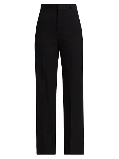 WARDROBE.NYC Women's Wool Straight-Leg Trousers - Black | Thumbnail 1 WARDROBE.NYC Women's Wool Straight-Leg Trousers - Black | Thumbnail 1