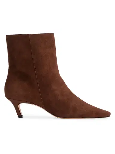 Black Suede Studio Women's Avenue 50MM Suede Ankle Boots - Brown Suede | Thumbnail 1 Black Suede Studio Women's Avenue 50MM Suede Ankle Boots - Brown Suede | Thumbnail 1