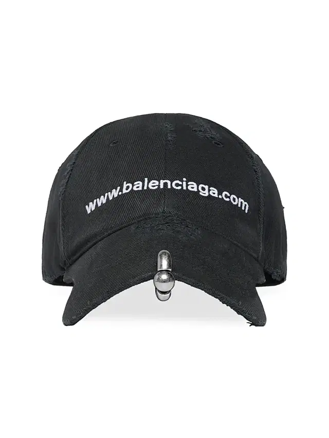 Men's Front Piercing Baseball Cap - Black Faded Men's Front Piercing Baseball Cap - Black Faded