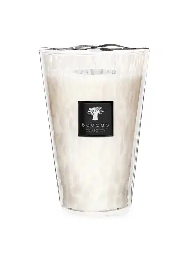 BAOBAB COLLECTION Pearls White Pearl Candle | Thumbnail 1 BAOBAB COLLECTION Pearls White Pearl Candle | Thumbnail 1