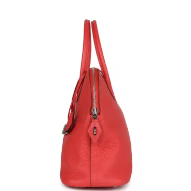 HERMÈS Hermes Bolide 31 Rouge Pivoine Clemence Palladium Hardware | Thumbnail 3 HERMÈS Hermes Bolide 31 Rouge Pivoine Clemence Palladium Hardware | Thumbnail 3
