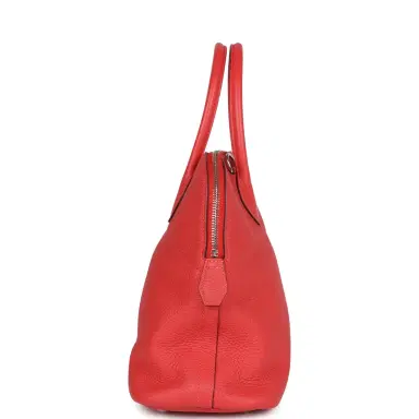HERMÈS Hermes Bolide 31 Rouge Pivoine Clemence Palladium Hardware | Thumbnail 6 HERMÈS Hermes Bolide 31 Rouge Pivoine Clemence Palladium Hardware | Thumbnail 6