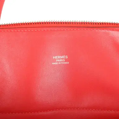 HERMÈS Hermes Bolide 31 Rouge Pivoine Clemence Palladium Hardware | Thumbnail 9 HERMÈS Hermes Bolide 31 Rouge Pivoine Clemence Palladium Hardware | Thumbnail 9