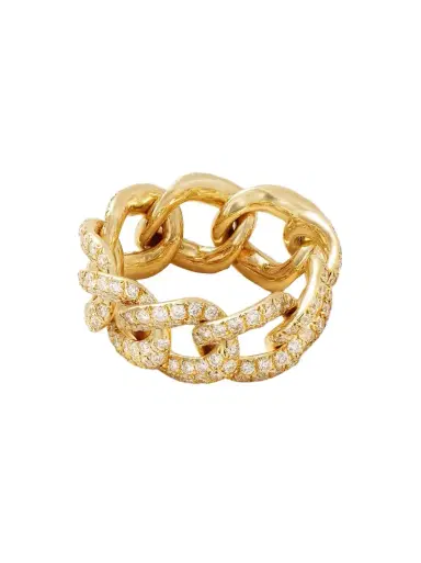SHAY Essential Link 18-karat Gold Diamond Ring | Thumbnail 1 SHAY Essential Link 18-karat Gold Diamond Ring | Thumbnail 1