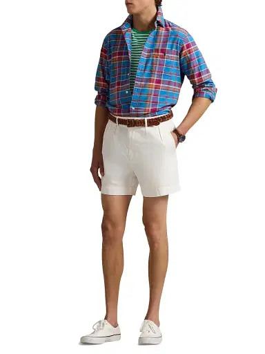 Polo Ralph Lauren Men's Classic-Fit Plaid Button-Down Oxford Shirt - Blue Berry Multi - Size XL | Thumbnail 2 Polo Ralph Lauren Men's Classic-Fit Plaid Button-Down Oxford Shirt - Blue Berry Multi - Size XL | Thumbnail 2