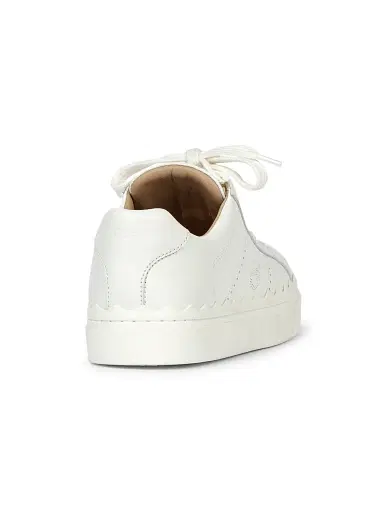Chloé Women's Lauren Leather Low-Top Sneakers - White | Thumbnail 3 Chloé Women's Lauren Leather Low-Top Sneakers - White | Thumbnail 3