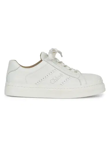 Chloé Women's Lauren Leather Low-Top Sneakers - White | Thumbnail 1 Chloé Women's Lauren Leather Low-Top Sneakers - White | Thumbnail 1
