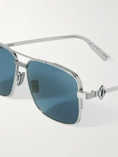 DIOR Eyewear CD Diamond S9U Square-Frame Silver-Tone Sunglasses - Men | Thumbnail 3 DIOR Eyewear CD Diamond S9U Square-Frame Silver-Tone Sunglasses - Men | Thumbnail 3