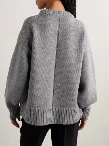The Row Essentials Ophelia Oversized Wool And Cashmere-blend Sweater | Thumbnail 4 The Row Essentials Ophelia Oversized Wool And Cashmere-blend Sweater | Thumbnail 4