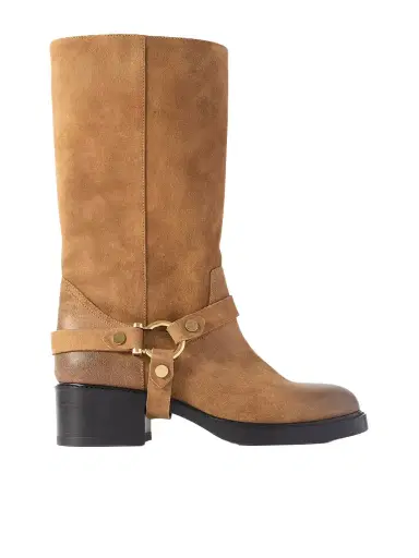 Chloé Dakota Buckled Suede Ankle Boots | Thumbnail 1 Chloé Dakota Buckled Suede Ankle Boots | Thumbnail 1