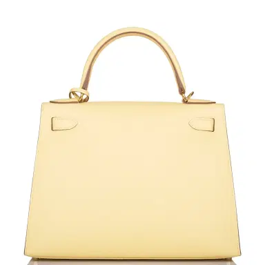 HERMÈS Hermes Kelly Sellier 28 Jaune Poussin Epsom Gold Hardware | Thumbnail 4 HERMÈS Hermes Kelly Sellier 28 Jaune Poussin Epsom Gold Hardware | Thumbnail 4
