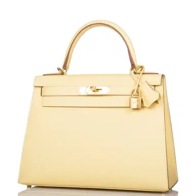 HERMÈS Hermes Kelly Sellier 28 Jaune Poussin Epsom Gold Hardware | Thumbnail 5 HERMÈS Hermes Kelly Sellier 28 Jaune Poussin Epsom Gold Hardware | Thumbnail 5