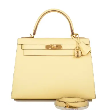 HERMÈS Hermes Kelly Sellier 28 Jaune Poussin Epsom Gold Hardware | Thumbnail 1 HERMÈS Hermes Kelly Sellier 28 Jaune Poussin Epsom Gold Hardware | Thumbnail 1