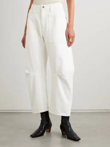 Nili Lotan Shon Cotton-blend Twill Tapered Pants | Thumbnail 3 Nili Lotan Shon Cotton-blend Twill Tapered Pants | Thumbnail 3