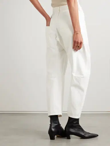 Nili Lotan Shon Cotton-blend Twill Tapered Pants | Thumbnail 4 Nili Lotan Shon Cotton-blend Twill Tapered Pants | Thumbnail 4