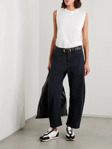 Nili Lotan Emerson Cotton-blend Twill Tapered Pants | Thumbnail 2 Nili Lotan Emerson Cotton-blend Twill Tapered Pants | Thumbnail 2