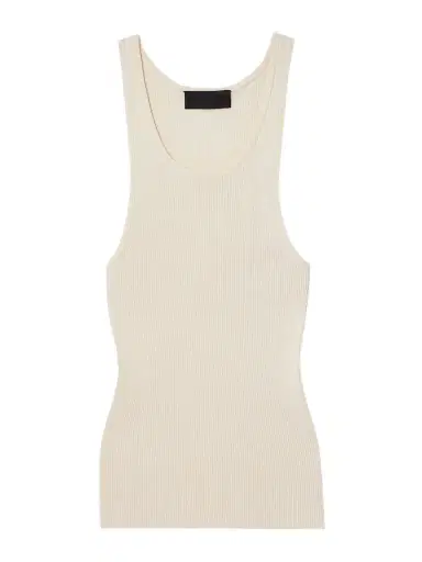 Nili Lotan Selah Ribbed Silk-jersey Tank | Thumbnail 1 Nili Lotan Selah Ribbed Silk-jersey Tank | Thumbnail 1