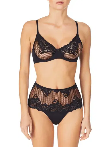 Le Mystere Women's Lace Allure Unlined Bra - Black - Size 32D | Thumbnail 1 Le Mystere Women's Lace Allure Unlined Bra - Black - Size 32D | Thumbnail 1