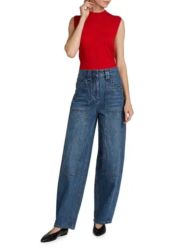 Co Women's Denim High-Waisted Balloon Jeans - Indigo - Size 31 | Thumbnail 2 Co Women's Denim High-Waisted Balloon Jeans - Indigo - Size 31 | Thumbnail 2