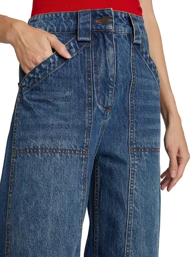 Co Women's Denim High-Waisted Balloon Jeans - Indigo - Size 31 | Thumbnail 6 Co Women's Denim High-Waisted Balloon Jeans - Indigo - Size 31 | Thumbnail 6