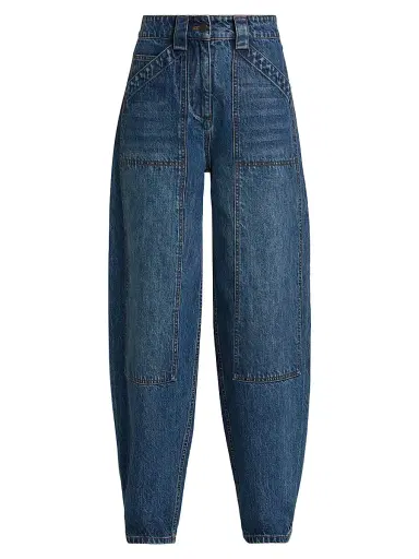 Co Women's Denim High-Waisted Balloon Jeans - Indigo - Size 31 | Thumbnail 1 Co Women's Denim High-Waisted Balloon Jeans - Indigo - Size 31 | Thumbnail 1