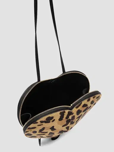 Alaïa Women's Le Coeur Printed Leather Crossbody Bag - Brun Sepia | Thumbnail 3 Alaïa Women's Le Coeur Printed Leather Crossbody Bag - Brun Sepia | Thumbnail 3