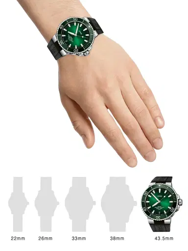 Oris Men's Aquis Date Calibre 400 Stainless Steel & Rubber Diver's Watch/43.5MM - Steel | Thumbnail 2 Oris Men's Aquis Date Calibre 400 Stainless Steel & Rubber Diver's Watch/43.5MM - Steel | Thumbnail 2
