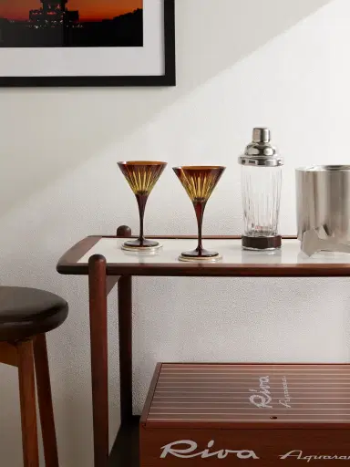 L'Objet Prism Set of Four Martini Glasses - Men | Thumbnail 2 L'Objet Prism Set of Four Martini Glasses - Men | Thumbnail 2