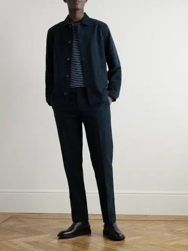 Sunspel Cotton-Blend Moleskin Shirt Jacket - Men | Thumbnail 2 Sunspel Cotton-Blend Moleskin Shirt Jacket - Men | Thumbnail 2