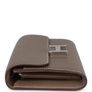 HERMÈS Hermes Constance Wallet To Go Etoupe Evercolor Palladium Hardware | Thumbnail 3 HERMÈS Hermes Constance Wallet To Go Etoupe Evercolor Palladium Hardware | Thumbnail 3