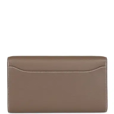 HERMÈS Hermes Constance Wallet To Go Etoupe Evercolor Palladium Hardware | Thumbnail 4 HERMÈS Hermes Constance Wallet To Go Etoupe Evercolor Palladium Hardware | Thumbnail 4