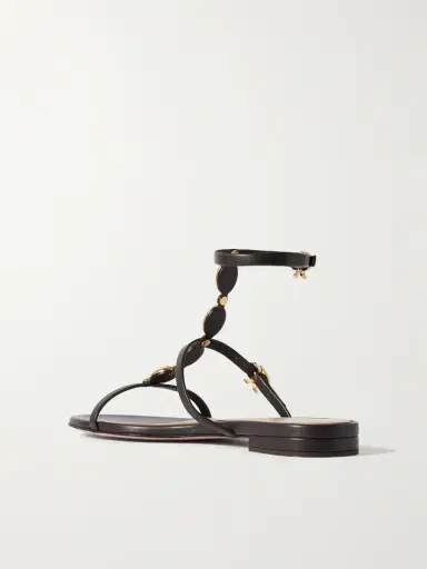 Gianvito Rossi Kalinda Embellished Leather Sandals | Thumbnail 3 Gianvito Rossi Kalinda Embellished Leather Sandals | Thumbnail 3