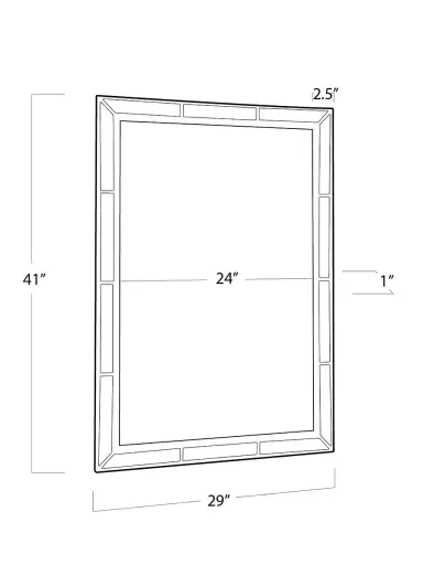 Regina Andrew Plaza Beveled Mirror | Thumbnail 6 Regina Andrew Plaza Beveled Mirror | Thumbnail 6