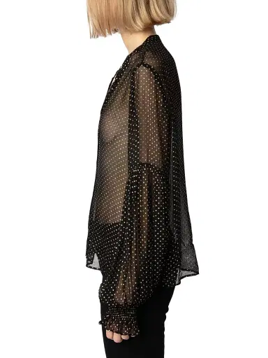 Zadig & Voltaire Women's Tandy Mousseline Sparkle Blouse - Noir - Size Small | Thumbnail 5 Zadig & Voltaire Women's Tandy Mousseline Sparkle Blouse - Noir - Size Small | Thumbnail 5