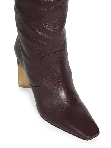 Chloé Women's Georgia Leather Over-the-Knee Boots - Stormy Red | Thumbnail 4 Chloé Women's Georgia Leather Over-the-Knee Boots - Stormy Red | Thumbnail 4