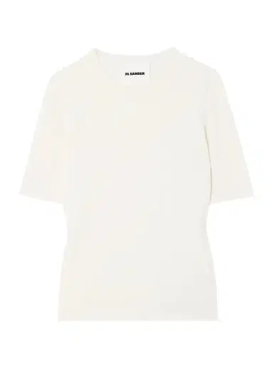 Jil Sander Crepe T-shirt | Thumbnail 1 Jil Sander Crepe T-shirt | Thumbnail 1