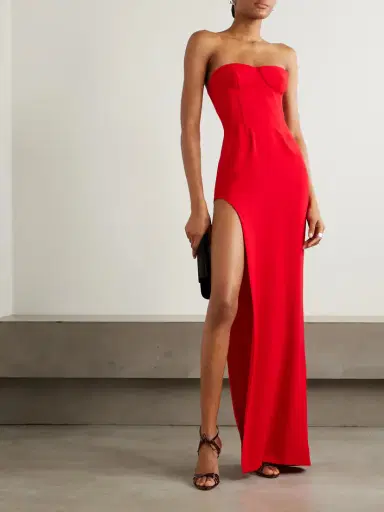 Mônot Strapless Crepe Gown | Thumbnail 2 Mônot Strapless Crepe Gown | Thumbnail 2