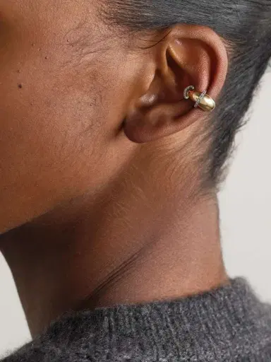L’Atelier Nawbar Buoy 18-karat Gold, Rhodium-plated And Diamond Ear Cuff | Thumbnail 4 L’Atelier Nawbar Buoy 18-karat Gold, Rhodium-plated And Diamond Ear Cuff | Thumbnail 4