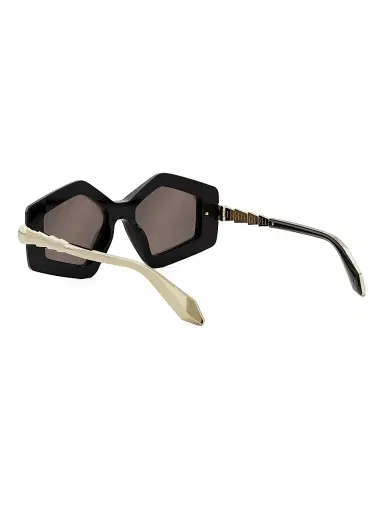 BVLGARI Women's Serpenti 50MM Geometric Sunglasses - Shiny Black | Thumbnail 4 BVLGARI Women's Serpenti 50MM Geometric Sunglasses - Shiny Black | Thumbnail 4