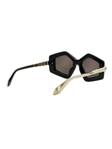 BVLGARI Women's Serpenti 50MM Geometric Sunglasses - Shiny Black | Thumbnail 6 BVLGARI Women's Serpenti 50MM Geometric Sunglasses - Shiny Black | Thumbnail 6