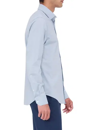 Bugatchi Men's Ooohcotton James Button-Front Shirt - Air Blue | Thumbnail 4 Bugatchi Men's Ooohcotton James Button-Front Shirt - Air Blue | Thumbnail 4