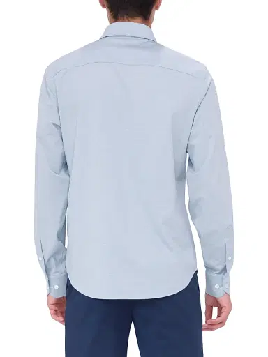 Bugatchi Men's Ooohcotton James Button-Front Shirt - Air Blue | Thumbnail 5 Bugatchi Men's Ooohcotton James Button-Front Shirt - Air Blue | Thumbnail 5