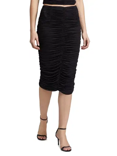 Kiki de Montparnasse Women's Echauffe Ruched Skirt - Black - Size Medium | Thumbnail 3 Kiki de Montparnasse Women's Echauffe Ruched Skirt - Black - Size Medium | Thumbnail 3