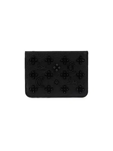 Christian Louboutin Women's Paloma Compact Wallet - Black | Thumbnail 1 Christian Louboutin Women's Paloma Compact Wallet - Black | Thumbnail 1